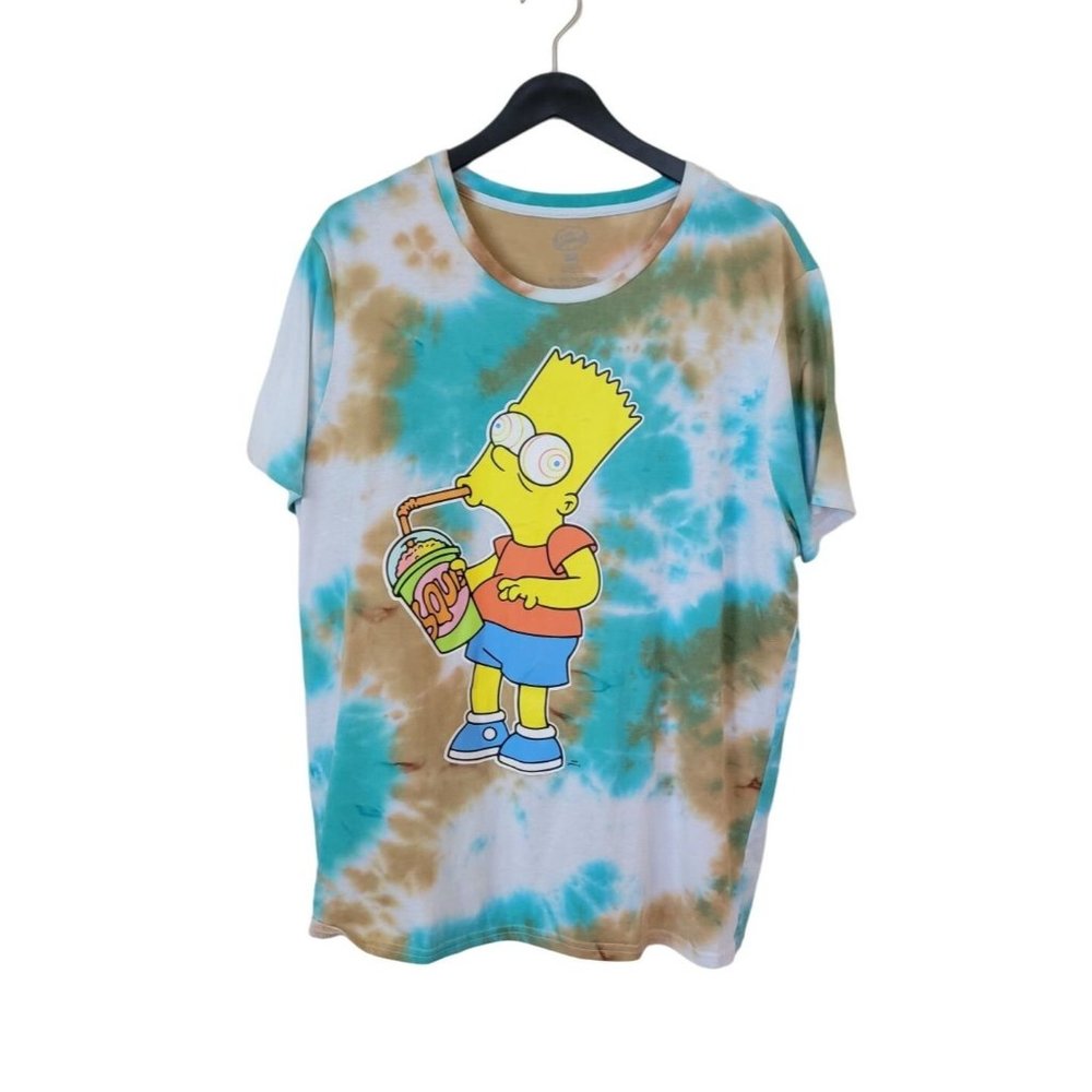 The Simpsons Tie Dye T-Shirt Bart Simpson Squishes Sugar Rush